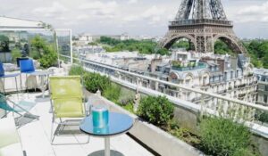 Balcony with Eiffel Tower View