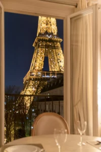 Paris AIrBnB with Night View of Eiffel Tower