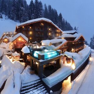 Chalet Al Foss Alp Resort Winter View Exterior