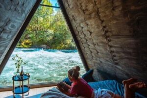 Jolstraholmen Riverside cabin airbnb with best views in the world