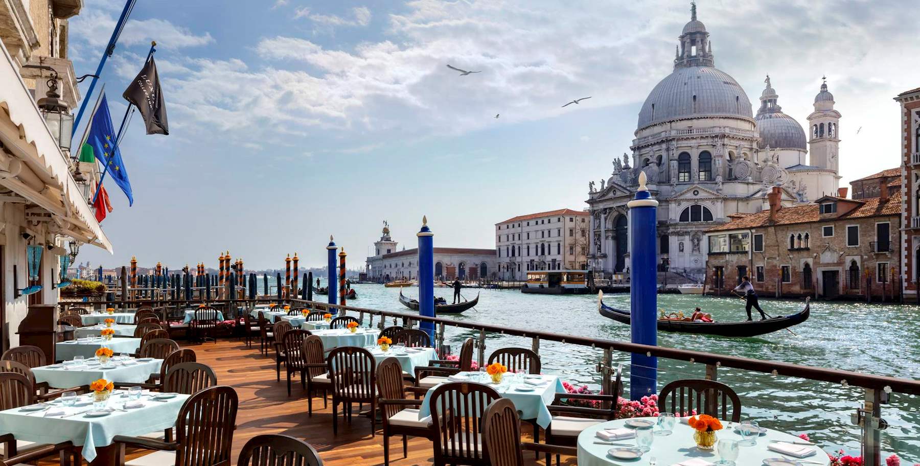 Gritti Palace Restaurant in Venice Italy, Canalside dining at one of the top 10 restaurants with best views in the world