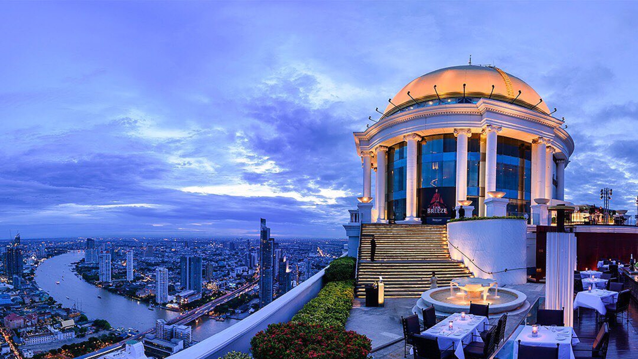 Rooftop dining at Sirocco Restaurant in Bangkok Top restaurant in the world with best views