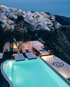Pool with Sea Views at Andronis Suites Santorini